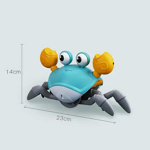 Інтерактивний краб Induction Electric Crab BLUE з музикою і сенсором перешкод - фото 8