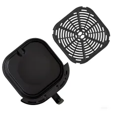 Электрический аэрогриль Air Fryer Crownberg CB 5543 с решеткой, 8 программ, 1500Вт , чаша 4 л