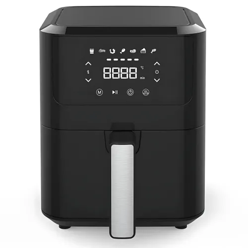 Електричний аерогриль Air Fryer Crownberg CB 5543 з решіткою, 8 програм, 1500 Вт, чаша 4 л - фото 2