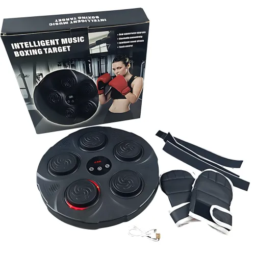 Настінний боксерський тренажер Intelligent Music Boxing Target, 9 режимів, музика, RGB-підсвітка, лічильник - фото 10