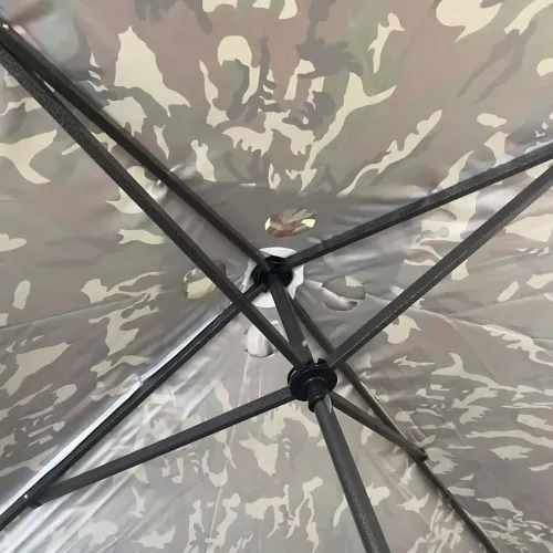 Вулична садова парасолька 2 х 2 м із клапаном, квадратна однотонна пляжна парасолька, для вуличної торгівлі Камуфляж - фото 4