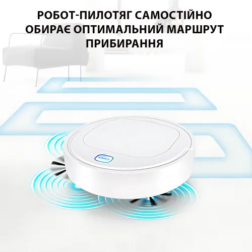 Робот-пилосос ES28, вологе та сухе прибирання, акумулятор 1200 мА·год, до 90 хв роботи - фото 5