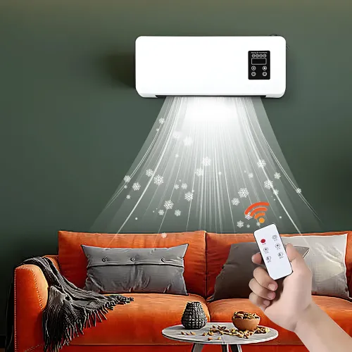 Настінний мобільний кондиціонер Wall Air Cooler 800W — зима-літо, пульт ДК, 3 режими - фото 10