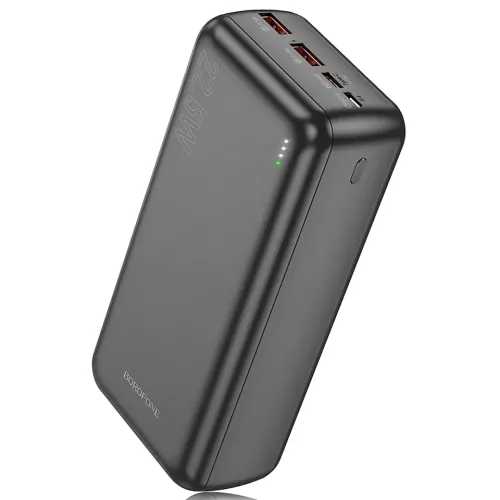 Зовнішній акумулятор BOROFONE BJ38B 30000mAh — 22.5W QC + 20 W PD, 3 виходи, LED-індикатор - фото 2