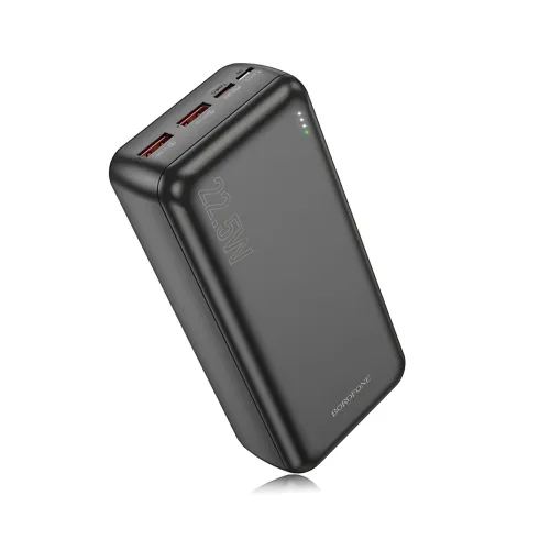 Зовнішній акумулятор BOROFONE BJ38B 30000mAh — 22.5W QC + 20 W PD, 3 виходи, LED-індикатор - фото 4