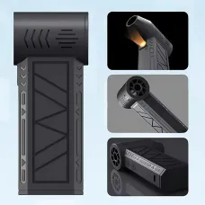 Акумуляторний турбовентилятор Mini Jet Fan ZY7400-SE-PRO — 5000 мА·год, 39,5 м/с, магнітна насадка, USB