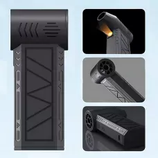 Аккумуляторный турбо-вентилятор Mini Jet Fan ZY7400-SE-PRO – 5000 мАч, 39,5 м/с, магнитная насадка, USB