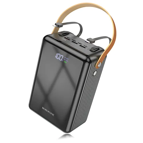 Мобільний акумулятор Power Bank Borofone BJ32 8000 mAh PD20W+QC3.0 22.5W з LED-дисплеєм і ліхтарем - фото 3