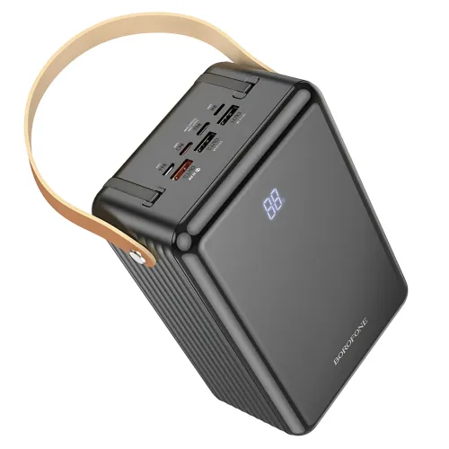 Мобильный аккумулятор Power Bank Borofone BJ32 80000mAh PD20W+QC3.0 22.5W с LED-дисплеем и фонарем - фото 5