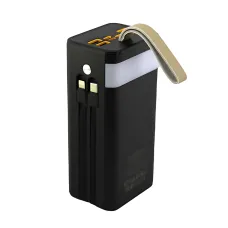 Мобильное зарядное устройство Power Bank Borofone DBT35A 40000mAh, 6 устройств, PD 20W, LED-дисплей, фонарь