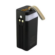 Мобильное зарядное устройство Power Bank Borofone DBT35A 40000mAh, 6 устройств, PD 20W, LED-дисплей, фонарь