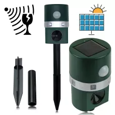 Ультразвуковий відлякувач Solar Pest Repeller ZF 858 захист від тварин, сонячна зарядка, датчик руху