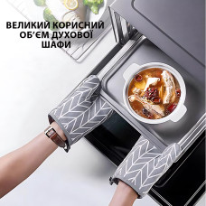 Електрична настільна духовка Silver Love SC-28L, 28 л, гриль, таймер, подвійне нагрівання