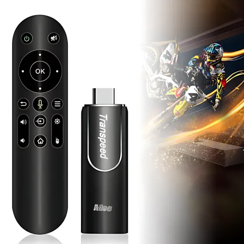 Смарт ТБ стик Transpeed M98 Y9, Amlogic S905Y4, 2/16 ГБ, Android TV11, 4K HDR, BT пульт із голосовим керуванням