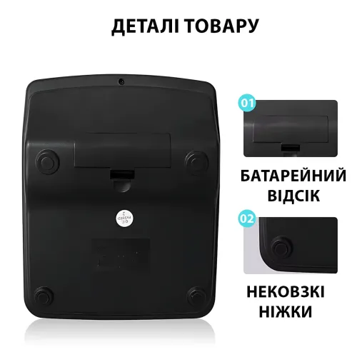 Настільний калькулятор Keenly KK-837-12, екран 12 розрядів, подвійне живлення, розрахунок відсотків - фото 6