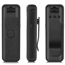 WI-Fi HD Body Camera с ночным видением и записью 1080P, перезаряжаемая, с магнитом и зажимом для одежды