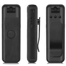 WI-Fi HD Body Camera с ночным видением и записью 1080P, перезаряжаемая, с магнитом и зажимом для одежды
