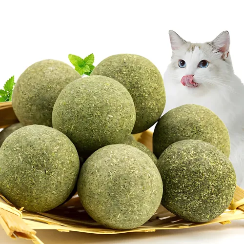 Ласощі з котячою м'ятою, м'ятна кулька, що обертається, на липучці - фото 9