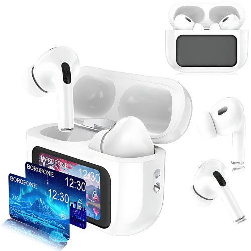 Беспроводные наушники Borofone BW76 Brocade – Bluetooth 5.4, сенсорный экран, ANC, TWS, микрофон, 4 ч работы - фото 10