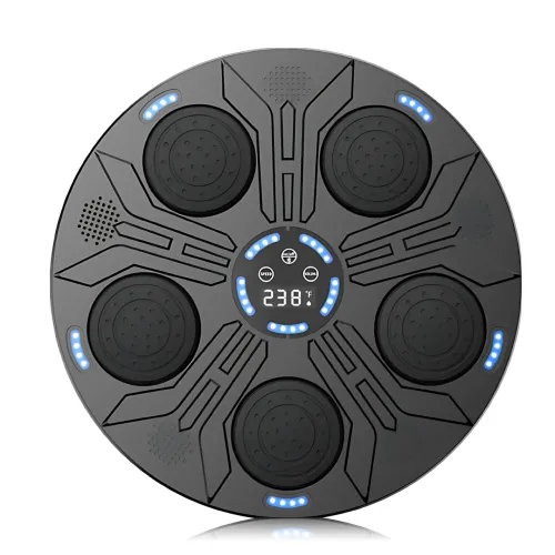 Настінний ударний електронний тренажер для боксу з музикою і Bluetooth, інтерактивна груша з підсвіткою - фото 2