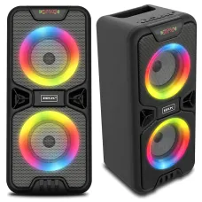 Портативна Bluetooth-колонка BKK B86 — 20 Вт, LED-підсвітка, FM-радіо, USB, TF, AUX, MIC, акумулятор 3000 мА