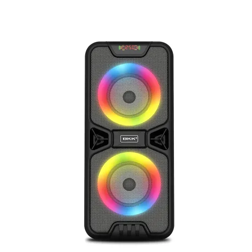 Портативна Bluetooth-колонка BKK B86 — 20 Вт, LED-підсвітка, FM-радіо, USB, TF, AUX, MIC, акумулятор 3000 мА - фото 2