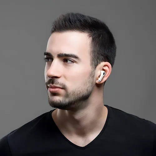 Bluetooth-гарнітура Borofone BW82, стерео, сенсорне керування, Bluetooth 5.4, LED-індикатор, білий - фото 10