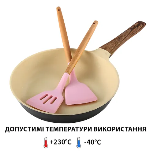 Набор кухонных принадлежностей Zepline ZP-053, силиконовая кухонная утварь с ведерком и подставкой, 13 шт Фиолетовый - фото 4
