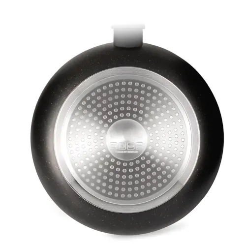 Сковорода Higher Kitchen KH-320, 24 см, антипригарне мармурове покриття, soft-touch ручка, для всіх плит 28 - фото 4