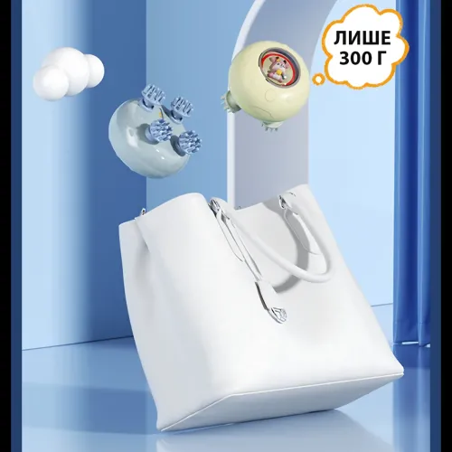 Бездротовий масажер для голови AND XL-1234, глибокий масаж, 3 режими, USB-зарядка, силіконові насадки - фото 7