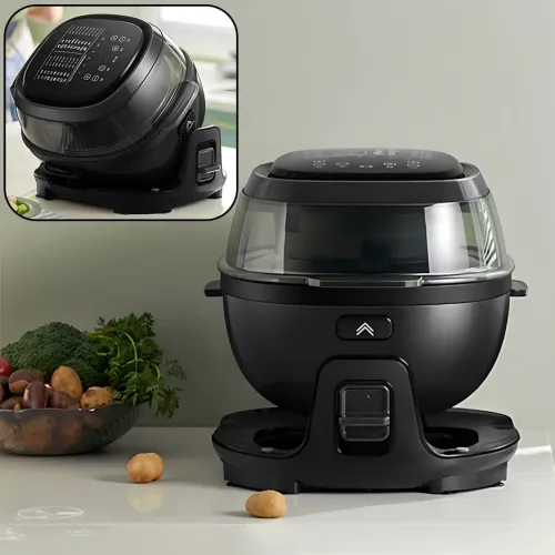 Smart-аерогриль Zepline ZP-140, аерофритюр 10 л, 4000 Вт, 18 програм, сенсорне керування, чорний