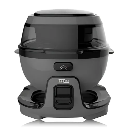 Smart-аерогриль Zepline ZP-140, аерофритюр 10 л, 4000 Вт, 18 програм, сенсорне керування, чорний Сірий - фото 2