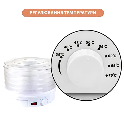 Електрична сушарка Zepline ZP-029, 500 Вт, 5 ярусів, таймер, захист від перегрівання, прозора кришка - фото 4