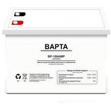 Гелевий акумулятор BAPTA BP-100AMP 12 В 100 А·год — 22,5 кг, M8, 1800 циклів