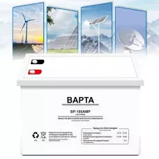 Гелевий акумулятор BAPTA BP-100AMP 12 В 100 А·год — 22,5 кг, M8, 1800 циклів