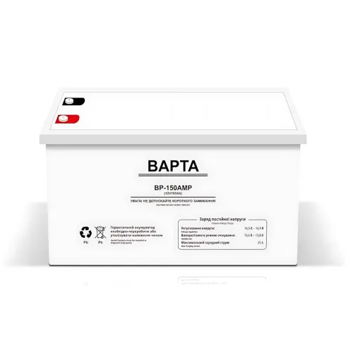 Гелевий акумулятор BAPTA BP-150AMP 12 В 150 А·год — 32,5 кг, 25 А, герметичний, глибокий розряд - фото 2