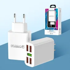 Зарядний пристрій Travel Charger 27-52, 220 В 3,5 А QC3.0 USBx5 — 5 портів, Quick Charge 3.0, 100-240V, білий