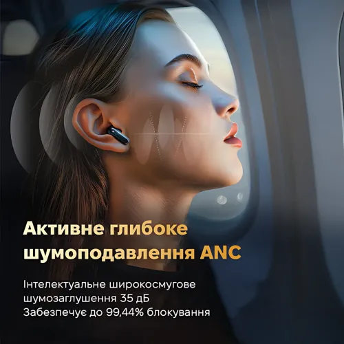 Бездротові навушники LX-10 TWS — Bluetooth 5.4, ANC+ENC, LED-дисплей, 320 мА·год, сенсорне керування - фото 4