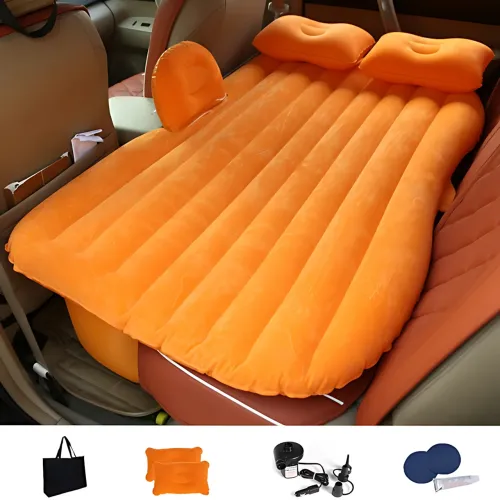 Надувний автомобільний матрац Car Mattress (140x87x45 см) з подушками, насосом 12V, велюровим покриттям - фото 8