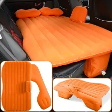 Надувний автомобільний матрац Car Mattress (140x87x45 см) з подушками, насосом 12V, велюровим покриттям