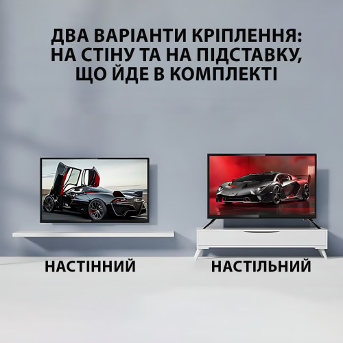 Телевизор Smart TVS42 – 42, 4K UHD, Android 14, Wi-Fi, Bluetooth, DV3 S2/T2/TC, 1GB+8GB, LED, 2×10W - фото 6