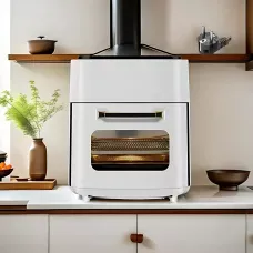 Аэро Гриль + фритюрница + Сушилка 3в1 Zepline ZP-111 – 15 л, 3500 Вт, сенсорное управление, 8 программ Белый