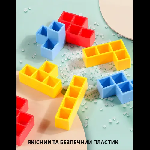 Настільна гра Tetris Tower ART-0492 — балансувальна вежа, 32 блоки, аналог Дженга, сімейна логічна гра - фото 7