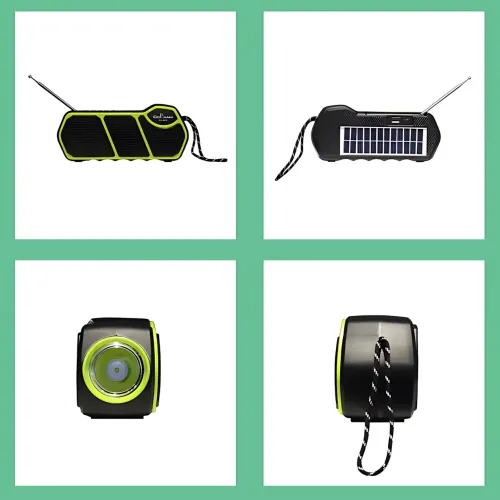 Портативная колонка с солнечной батареей и фонарем CCLAMP CL-823 – Bluetooth, USB, SD, FM, 5Вт, 1500 мАч - фото 5