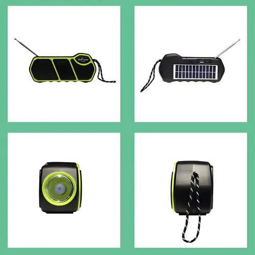 Портативна колонка із сонячною батареєю та ліхтарем CCLAMP CL-823 — Bluetooth, USB, SD, FM, 5 Вт, 1500 мА·год - фото 5