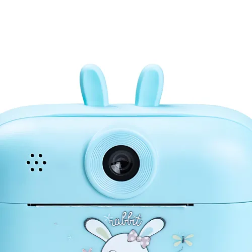 Фотоапарат миттєвого друку Print Camera MA458 — 1080 dpi, термодрук 57×30 мм, USB, Bluetooth, блакитний Рожевий - фото 6
