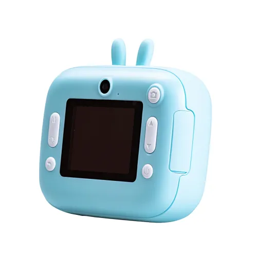 Фотоапарат миттєвого друку Print Camera MA458 — 1080 dpi, термодрук 57×30 мм, USB, Bluetooth, блакитний Рожевий - фото 4