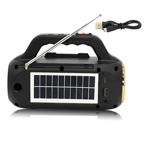 Портативна Bluetooth-колонка EASY POWER EP-516 — 15 Вт, ліхтарик, сонячна панель, USB, SD, FM, Bluetooth - фото 2