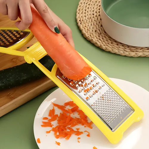 Тертка пластикова складана GRATER LY-320, 24.5×9.5 см, 150 г, ПП + неіржавка сталь 410, багатофункціональна Жовтий - фото 5