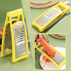 Тертка пластикова складана GRATER LY-320, 24.5×9.5 см, 150 г, ПП + неіржавка сталь 410, багатофункціональна Жовтий